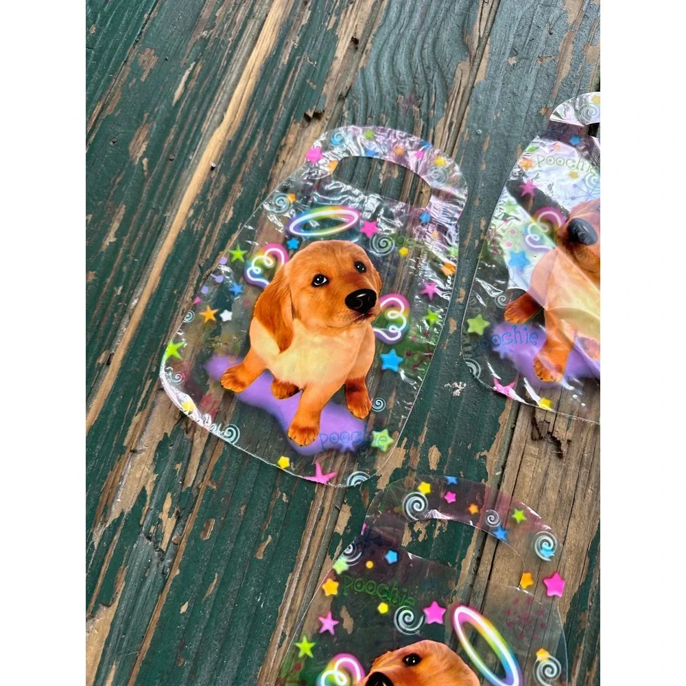 Lisa frank 5pc Poochie Puppy Angel Gift Bags Y2K Golden Retriever Vintage